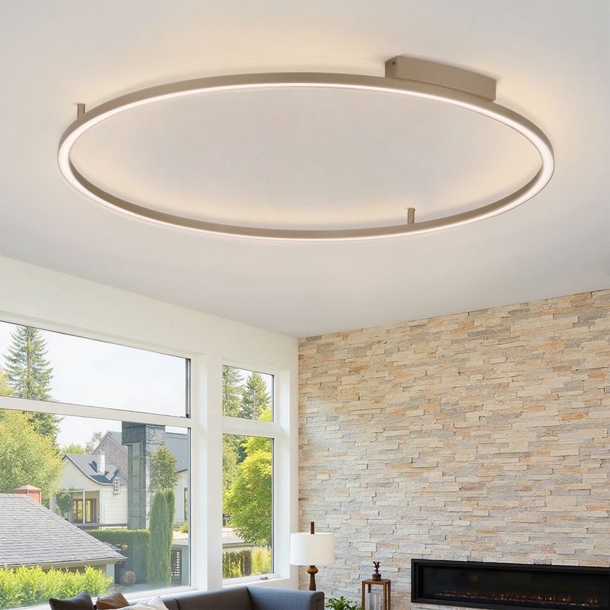 Brilagi - hämardatav LED laevalgusti PORTOFINO LED/85W/230V 3000-6000K läbimõõt 120 cm beež + kaugjuhtimispult