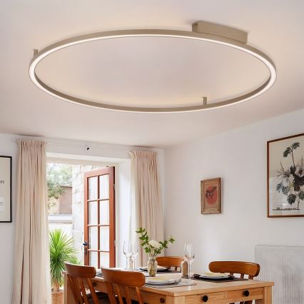Brilagi - hämardatav LED laevalgusti PORTOFINO LED/85W/230V 3000-6000K läbimõõt 120 cm beež + kaugjuhtimispult