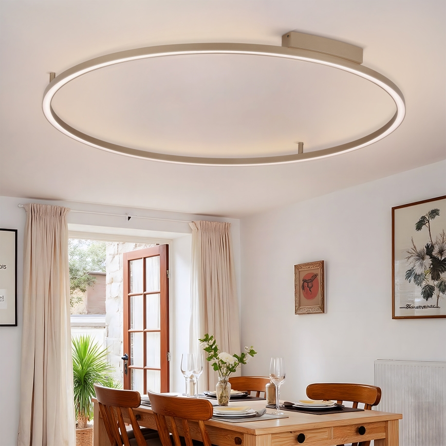 Brilagi - hämardatav LED laevalgusti PORTOFINO LED/85W/230V 3000-6000K läbimõõt 120 cm beež + kaugjuhtimispult