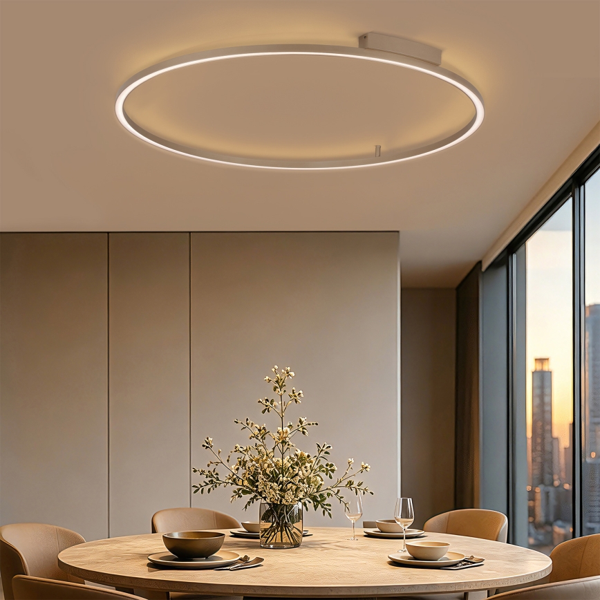 Brilagi - hämardatav LED laevalgusti PORTOFINO LED/85W/230V 3000-6000K läbimõõt 120 cm beež + kaugjuhtimispult