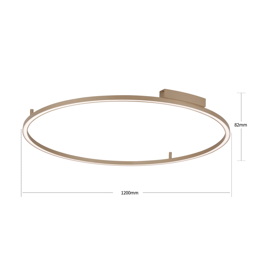 Brilagi - hämardatav LED laevalgusti PORTOFINO LED/85W/230V 3000-6000K läbimõõt 120 cm beež + kaugjuhtimispult