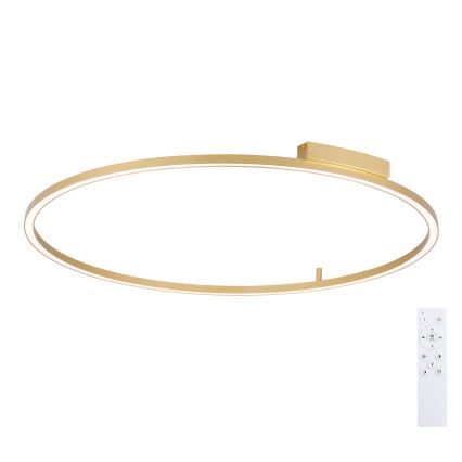 Brilagi - Hämardatav PORTOFINO LED-laelamp LED/85W/230V 3000-6000K läbimõõt 120 cm, kuldne + kaugjuhtimispult