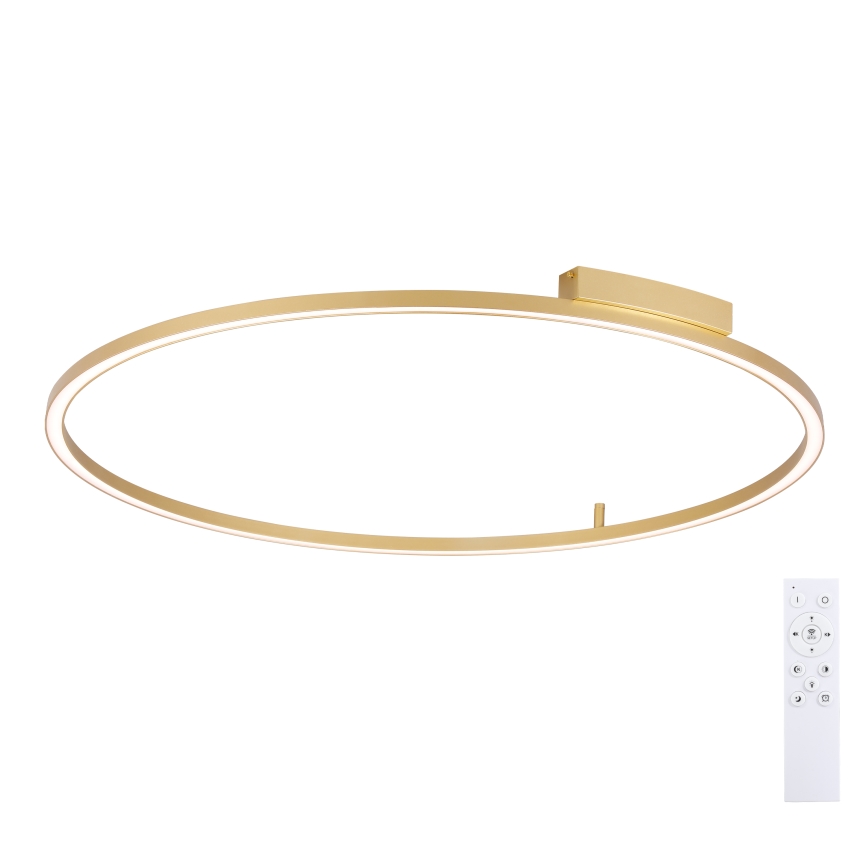 Brilagi - Hämardatav PORTOFINO LED-laelamp LED/85W/230V 3000-6000K läbimõõt 120 cm, kuldne + kaugjuhtimispult