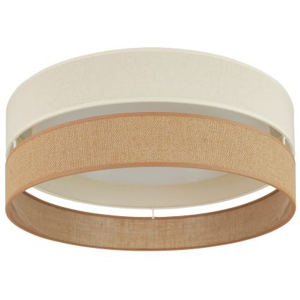 Brilagi - LED Hämardatav laevalgusti ROYAL YUTE LED/24W/230V d. 45 cm 3000/4000/6500K beež/kreemikas  + kaugjuhtimispult