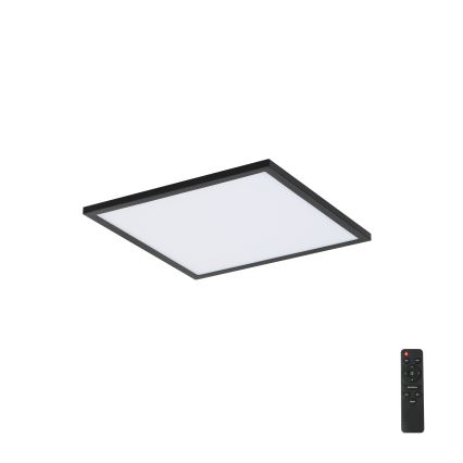 Brilagi - LED Hämardatav laevalgusti SLIMFRAME LED/25W/230V 30x30 cm 3000-6000K must + kaugjuhtimispult