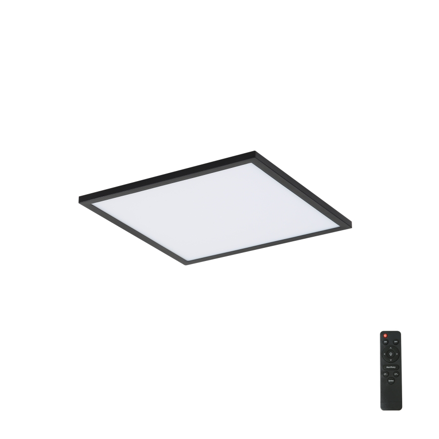 Brilagi - LED Hämardatav laevalgusti SLIMFRAME LED/25W/230V 30x30 cm 3000-6000K must + kaugjuhtimispult