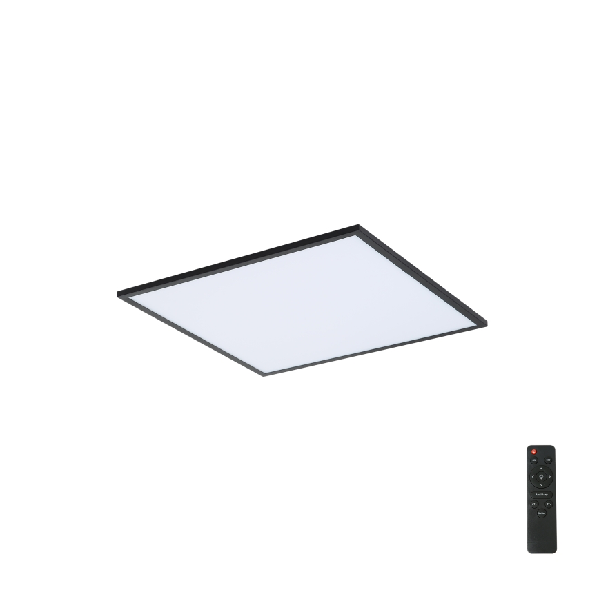 Brilagi - LED Hämardatav laevalgusti SLIMFRAME LED/36W/230V 45x45 cm 3000-6000K must + kaugjuhtimispult