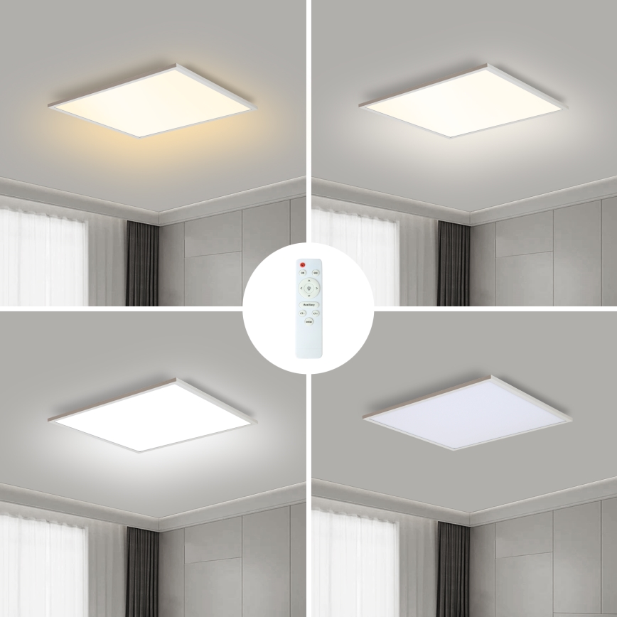 Brilagi - LED Hämardatav laevalgusti SLIMFRAME LED/36W/230V 45x45 cm 3000-6000K valge + kaugjuhtimispult