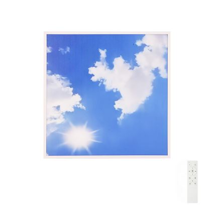 Brilagi - hämardatav LED-laelamp SLIMFRAME LED/58W/230V 60x60 cm 3000-6000K hõbedane/sinine + kaugjuhtimispult