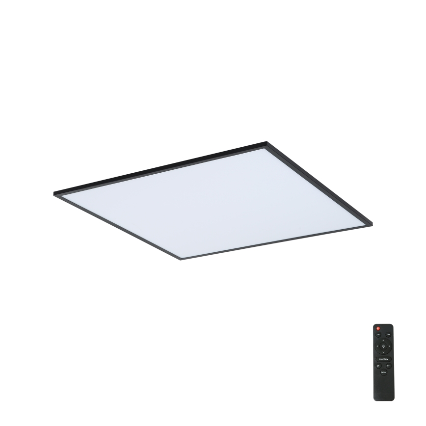Brilagi - LED Hämardatav laevalgusti SLIMFRAME LED/58W/230V 60x60 cm 3000-6000K must + kaugjuhtimispult