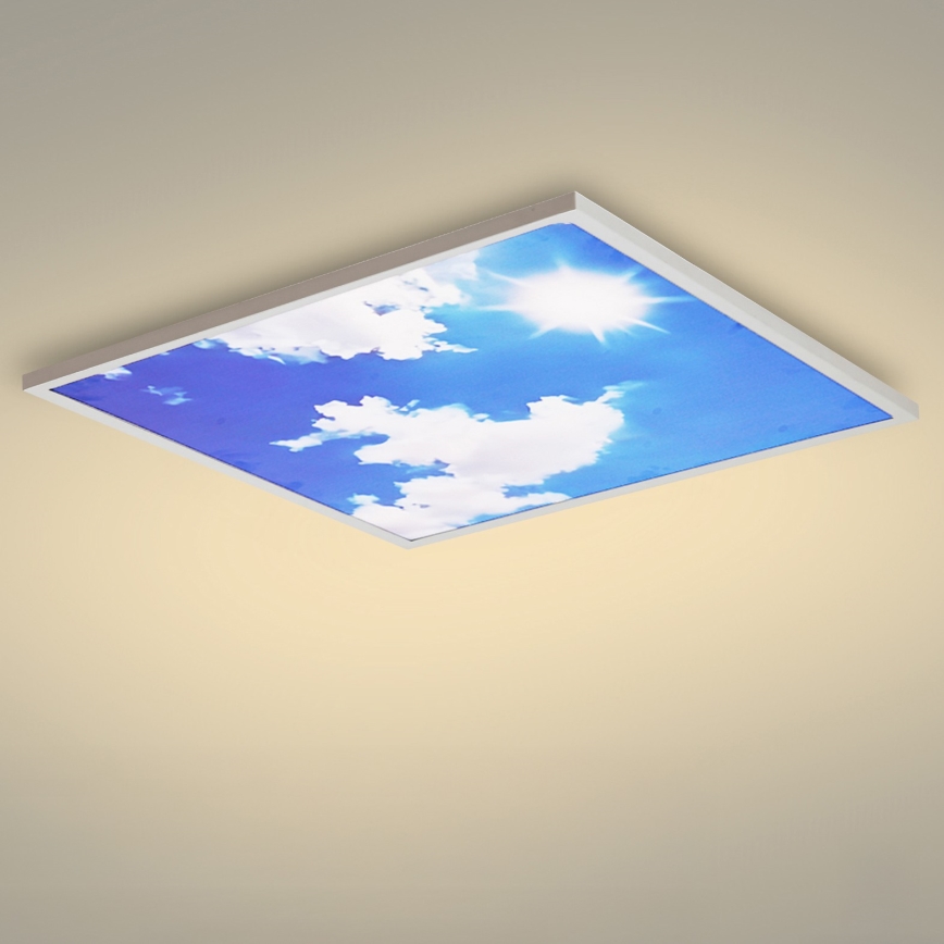 Brilagi - LED-hämardatav laevalgusti SLIMFRAME SKY LED/58W/230V 60x60 cm 3000-6000K hõbedane/sinine + kaugjuhtimispult