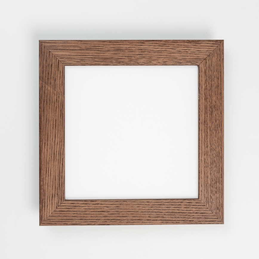 Brilagi - LED Hämardatav laevalgusti SLIMFRAME WOOD LED/25W/230V 34x34 cm 3000-6000K tumepruun + kaugjuhtimispult