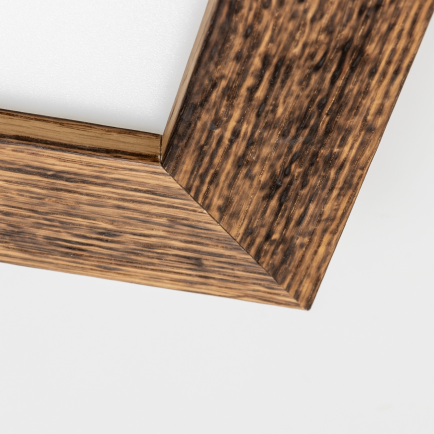 Brilagi - LED Hämardatav laevalgusti SLIMFRAME WOOD LED/25W/230V 34x34 cm 3000-6000K pruun + kaugjuhtimispult