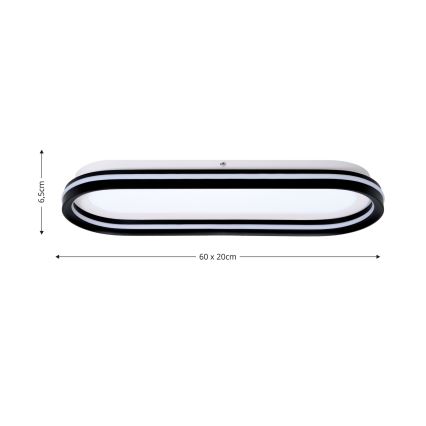 Brilagi - hämardatav LED-laevalgusti TRIVARO LED/85W/230V 3000-6000K 20x60 cm + kaugjuhtimispult