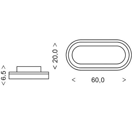 Brilagi - hämardatav LED-laevalgusti TRIVARO LED/85W/230V 3000-6000K 20x60 cm + kaugjuhtimispult