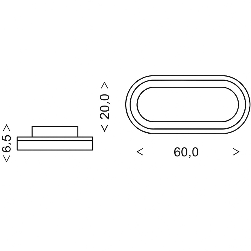 Brilagi - hämardatav LED-laevalgusti TRIVARO LED/85W/230V 3000-6000K 20x60 cm + kaugjuhtimispult