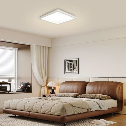 Brilagi - LED reguleeritav laevalgusti ULTRA SLIM LED/18W/230V 2700-6500K 30x30 cm valge + kaugjuhtimispult