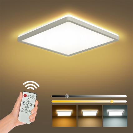 Brilagi - LED Hämardatav laevalgusti ULTRA SLIM LED/18W/230V 2700-6500K 30x30 cm valge + kaugjuhtimispult