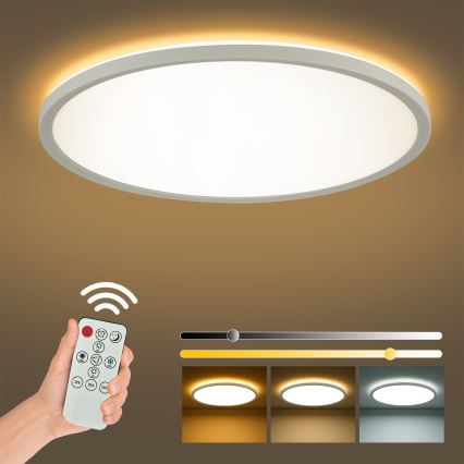Brilagi - LED Hämardatav laevalgusti ULTRA SLIM LED/24W/230V 2700-6500K d. 42 cm valge + kaugjuhtimispult