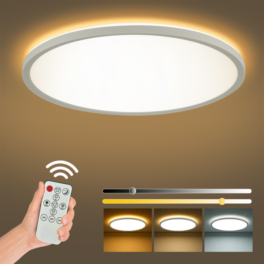 Brilagi - LED Hämardatav laevalgusti ULTRA SLIM LED/24W/230V 2700-6500K d. 42 cm valge + kaugjuhtimispult