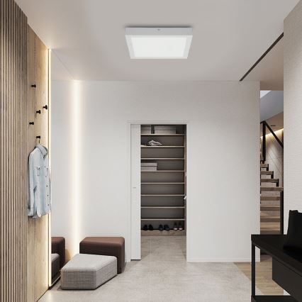 Brilagi - LED Hämardatav laevalgusti vannituppa FRAME SMART LED/24W/230V 30x30 cm 3000-6000K IP44 valge + kaugjuhtimispult