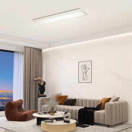 Brilagi - LED Hämardatav laevalgusti vannituppa FRAME SMART LED/50W/230V 120x30 cm 3000-6000K IP44 hõbedane + kaugjuhtimispult