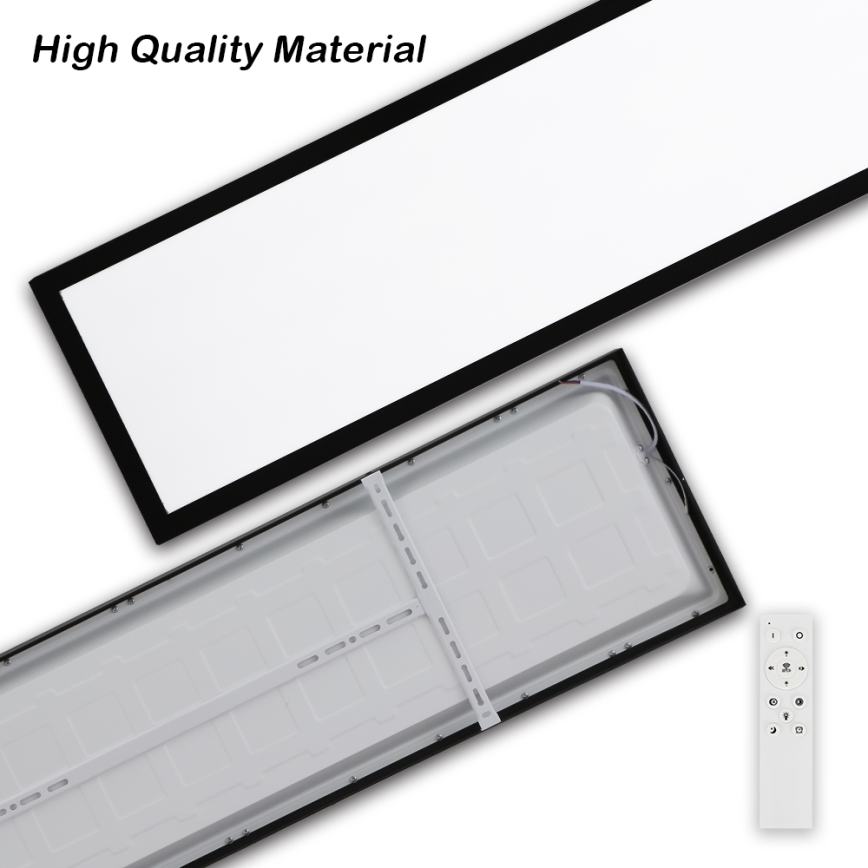 Brilagi - LED Hämardatav laevalgusti vannituppa FRAME SMART LED/50W/230V 30x120 cm 3000-6000K IP44 must + kaugjuhtimispult