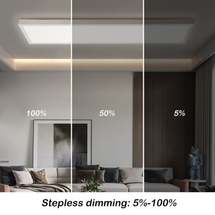 Brilagi - LED Hämardatav laevalgusti vannituppa FRAME SMART LED/50W/230V 30x120 cm 3000-6000K IP44 valge + kaugjuhtimispult