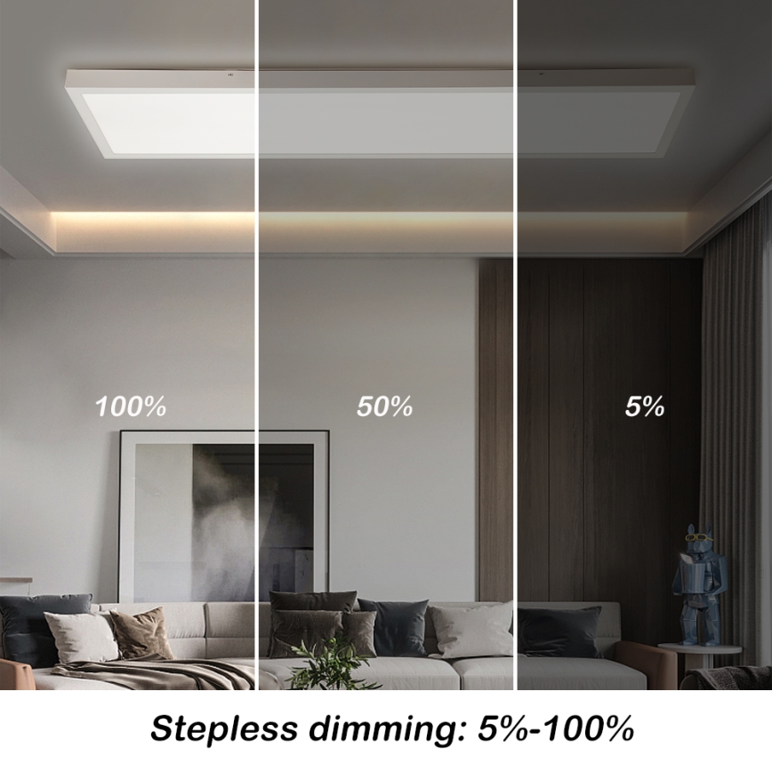 Brilagi - LED Hämardatav laevalgusti vannituppa FRAME SMART LED/50W/230V 30x120 cm 3000-6000K IP44 valge + kaugjuhtimispult