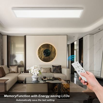 Brilagi - LED Hämardatav laevalgusti vannituppa FRAME SMART LED/50W/230V 30x120 cm 3000-6000K IP44 valge + kaugjuhtimispult