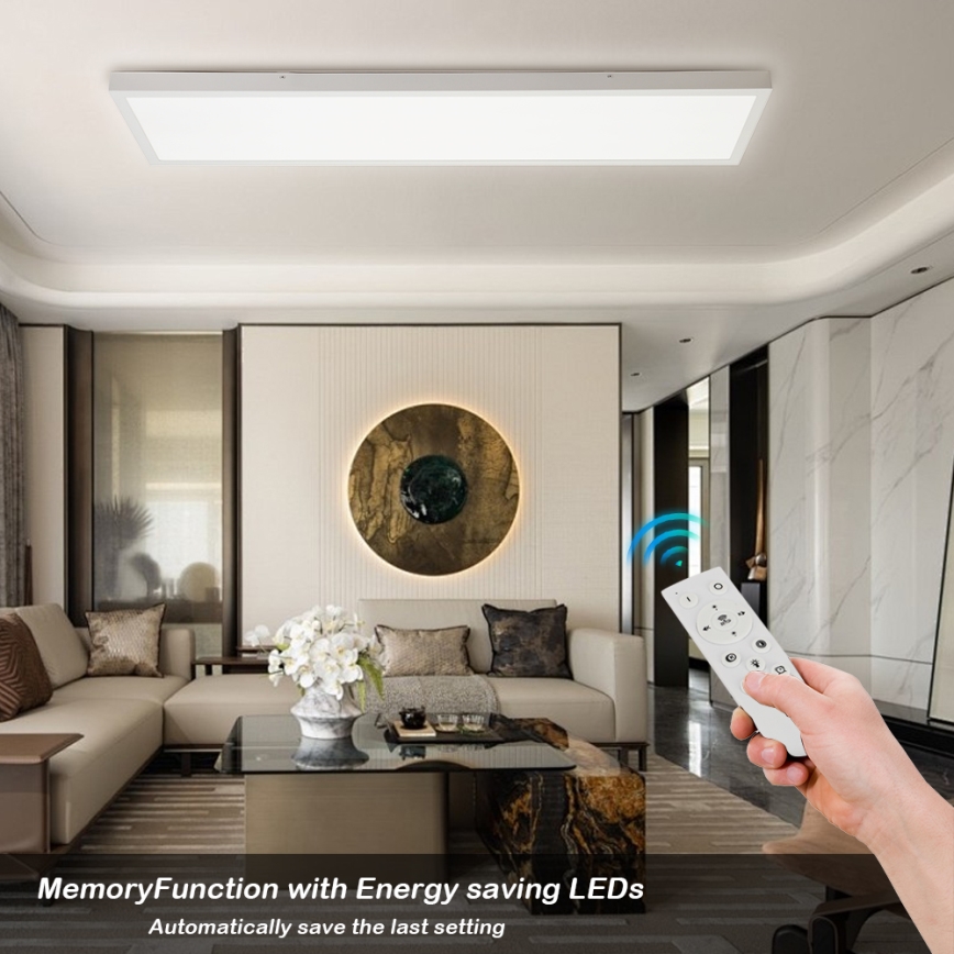 Brilagi - LED Hämardatav laevalgusti vannituppa FRAME SMART LED/50W/230V 30x120 cm 3000-6000K IP44 valge + kaugjuhtimispult