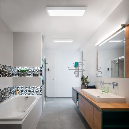 Brilagi - LED Hämardatav laevalgusti vannituppa FRAME SMART LED/50W/230V 60x60 cm 3000-6000K IP44 valge + kaugjuhtimispult
