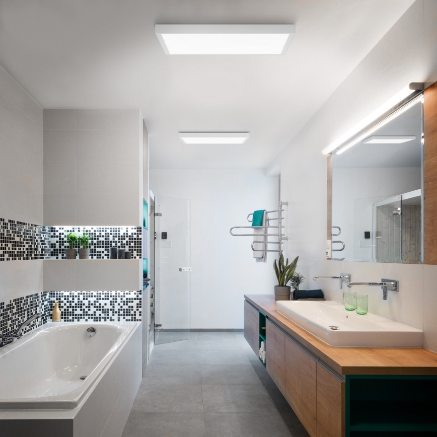 Brilagi - LED Hämardatav laevalgusti vannituppa FRAME SMART LED/50W/230V 60x60 cm 3000-6000K IP44 valge + kaugjuhtimispult
