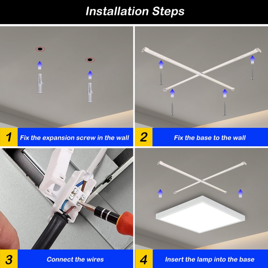 Brilagi - LED Hämardatav laevalgusti vannituppa FRAME SMART LED/50W/230V 60x60 cm 3000-6000K IP44 valge + kaugjuhtimispult