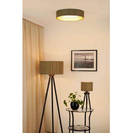Brilagi - LED Hämardatav laevalgusti VEGAS SHINE LED/24W/230V 3000/4000/6500K kõrs pruun/kuldne + kaugjuhtimispult