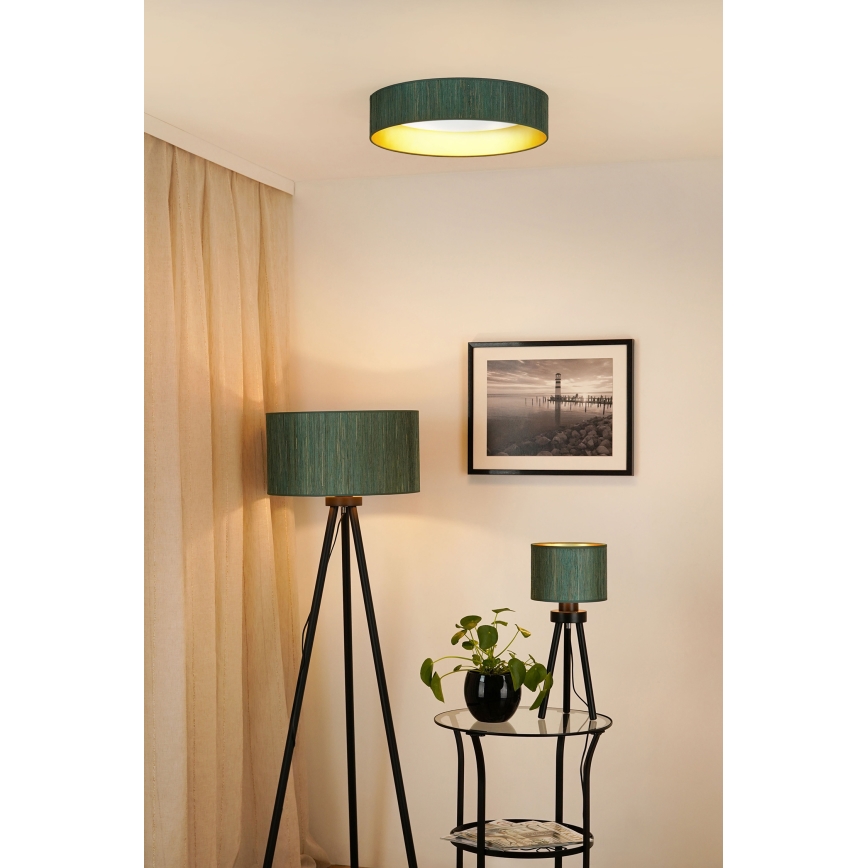 Brilagi - LED Hämardatav laevalgusti VEGAS SHINE LED/24W/230V 3000/4000/6500K kõrs roheline/kuldne + kaugjuhtimispult
