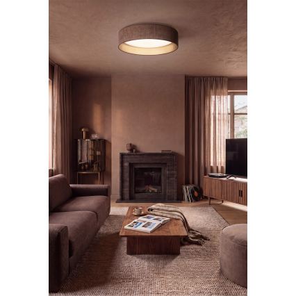 Brilagi - hämardatav LED-laelamp VELVET SMARTIX STARS LED/24W/230V 3000-6000K läbimõõt 45 cm pruun/kuldne Wi-Fi Tuya Beacon + kaugjuhtimispult