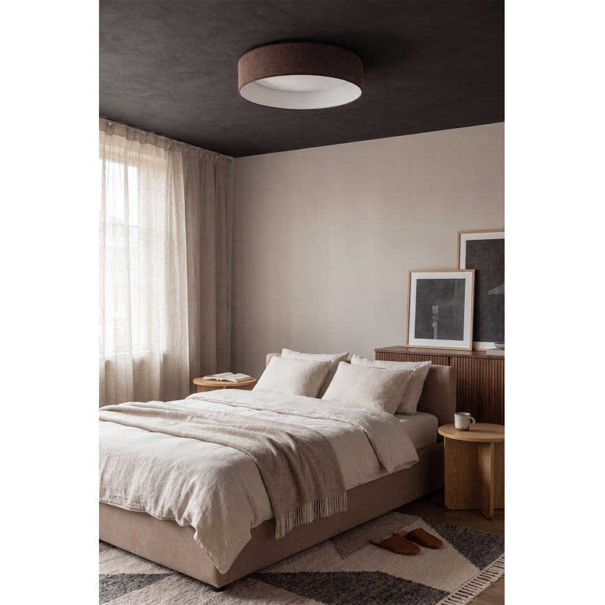 Brilagi - LED-hämardatav laelamp VELVET SMARTIX STARS LED/24W/230V 3000–6000K, läbimõõt 45 cm, pruun, Wi-Fi Tuya Beacon + kaugjuhtimispult