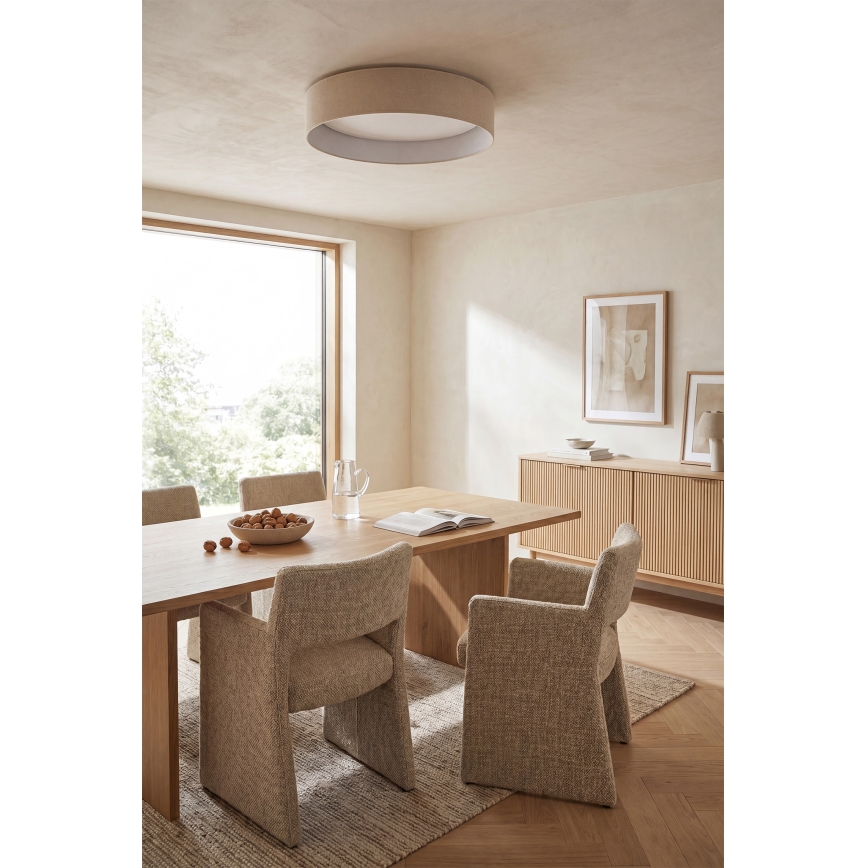 Brilagi - LED-hämardatav laevalgusti VELVET SMARTIX STARS LED/36W/230V 3000-6000K, läbimõõt 55 cm, kreemjas, Wi-Fi Tuya Beacon + kaugjuhtimispult