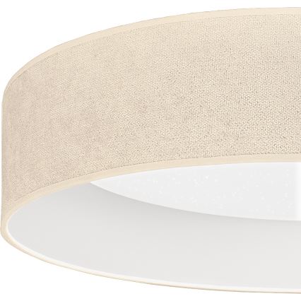 Brilagi - LED-hämardatav laevalgusti VELVET SMARTIX STARS LED/36W/230V 3000-6000K, läbimõõt 55 cm, kreemjas, Wi-Fi Tuya Beacon + kaugjuhtimispult