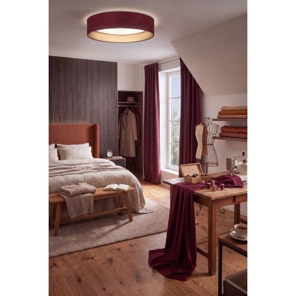 Brilagi - LED hämardatav laelamp VELVET SMARTIX STARS LED/36W/230V 3000-6000K läbimõõt 55 cm veinipunane/kuldne Wi-Fi Tuya Beacon + kaugjuhtimispult