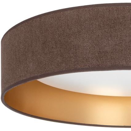 BRILAGI - LED hämardatav laevalgusti VELVET SMARTIX LED/24W/230V 3000-6000K läbimõõt 45 cm pruun/kuldne Wi-Fi Tuya Beacon + kaugjuhtimispult