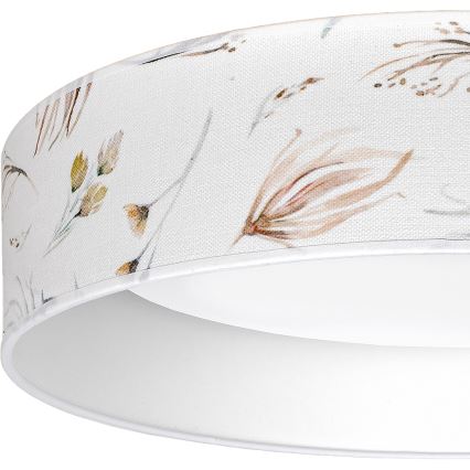 Brilagi - LED-hämardatav laevalgusti VELVET SMARTIX LED/36W/230V 3000-6000K läbimõõt 55 cm valge/lillemustriga Wi-Fi Tuya Beacon + kaugjuhtimispult