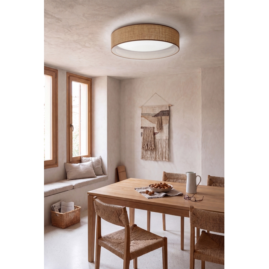 Brilagi - LED-hämardatav laelamp VELVET SMARTIX LED/36W/230V 3000–6000K läbimõõt 55 cm beež Wi-Fi Tuya Beacon + kaugjuhtimispult