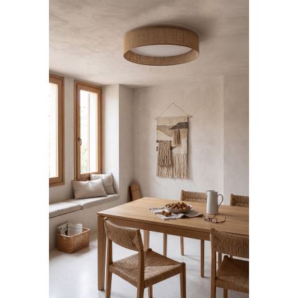 Brilagi - LED-hämardatav laelamp VELVET SMARTIX LED/36W/230V 3000–6000K läbimõõt 55 cm beež Wi-Fi Tuya Beacon + kaugjuhtimispult