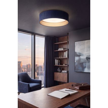 Brilagi - LED hämardatav laelamp VELVET SMARTIX LED/36W/230V 3000-6000K läbimõõt 55 cm sinine/kuldne Wi-Fi Tuya Beacon + kaugjuhtimispult
