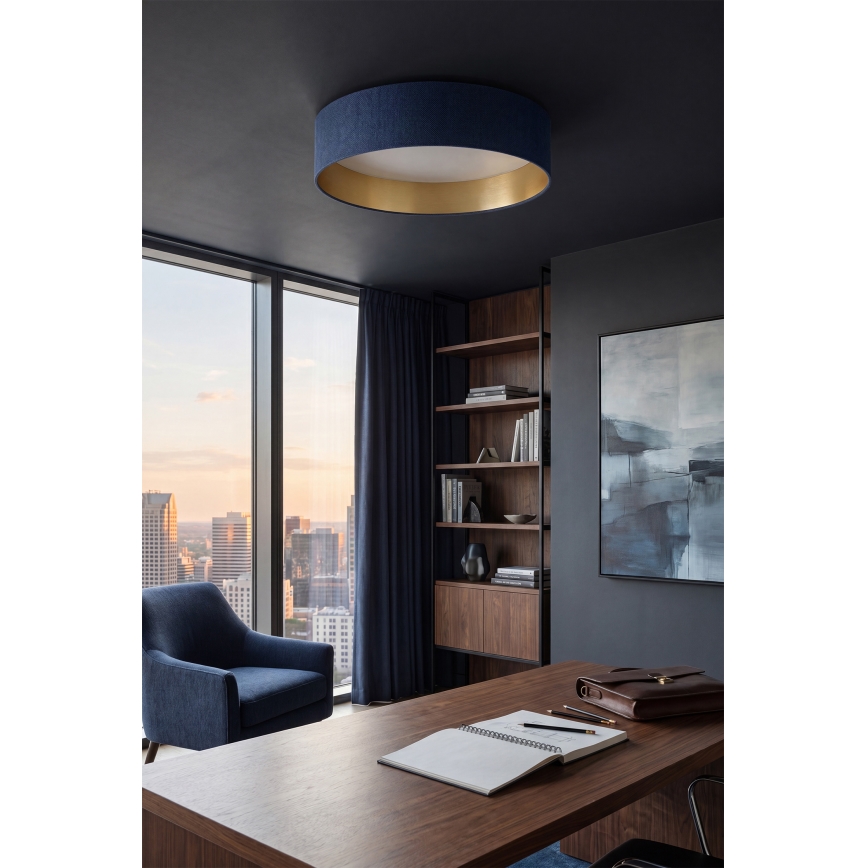 Brilagi - LED hämardatav laelamp VELVET SMARTIX LED/36W/230V 3000-6000K läbimõõt 55 cm sinine/kuldne Wi-Fi Tuya Beacon + kaugjuhtimispult