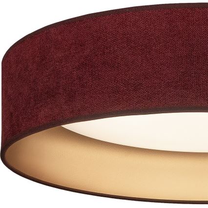 Brilagi - Hämardatav LED-laelamp VELVET SMART VARI LED/24W/230V 3000-6500K, läbimõõt 45 cm, veinipunane/kuldne + kaugjuhtimispult