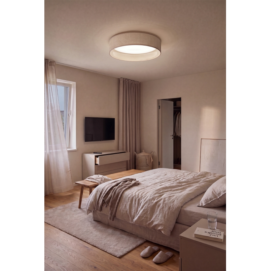 Brilagi - LED-hämardatav laelamp VELVET SMART VARI LED/24W/230V 3000-6500K läbimõõt 45 cm beež + kaugjuhtimispult