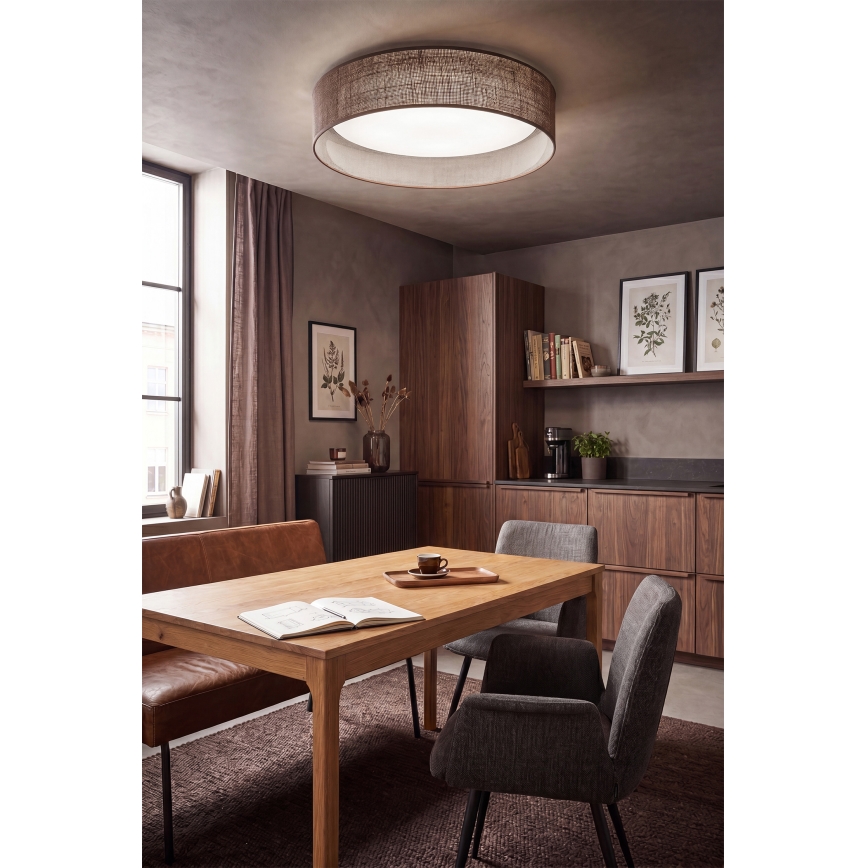 BRILAGI - LED hämardatav laevalgusti VELVET SMART VARI LED/24W/230V 3000-6500K läbimõõt 45 cm pruun + kaugjuhtimispult